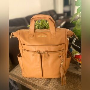 Lilly Jade Baby Bag - Brown - Vegan Leather